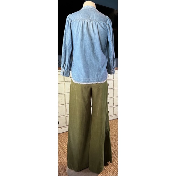 Anthropologie Pilcro Tie Neck Blouse XXS - Picture 7 of 16